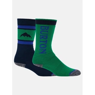 Dziecięce Skarpety Snowboardowe Burton Weekend Midweight 2-Pack (Galaxy Green) FW25