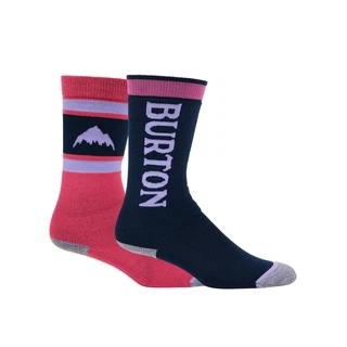 Dziecięce Skarpety Snowboardowe Burton Weekend Midweight 2-Pack (Fuchsia Fusion) FW25