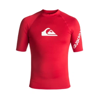Lycra Quiksilver All Time Short Sleeve Rushguard (Quik Red) Ss18