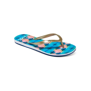 Japonki Damskie Roxy Portofino (Blue / White Print)