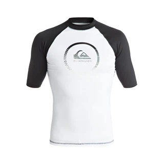 Lycra Quiksilver Active - Short Sleeve Rash Vest (White / Black) Ss17