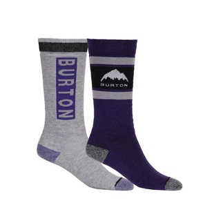 Dziecięce Skarpety Snowboardowe Burton Weekend Midweight 2-Pack (Imperial Purple) FW26