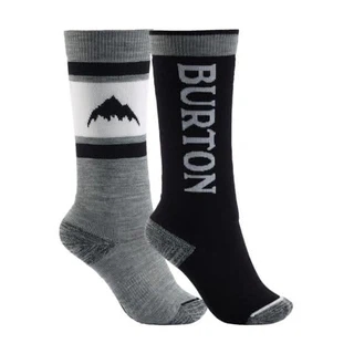 Dziecięce Skarpety Snowboardowe Burton Weekend Midweight 2-Pack (True Black) FW26
