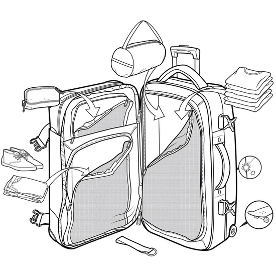 Walizka Burton Wheelie Sub (True Black Ballistic) FW23_4